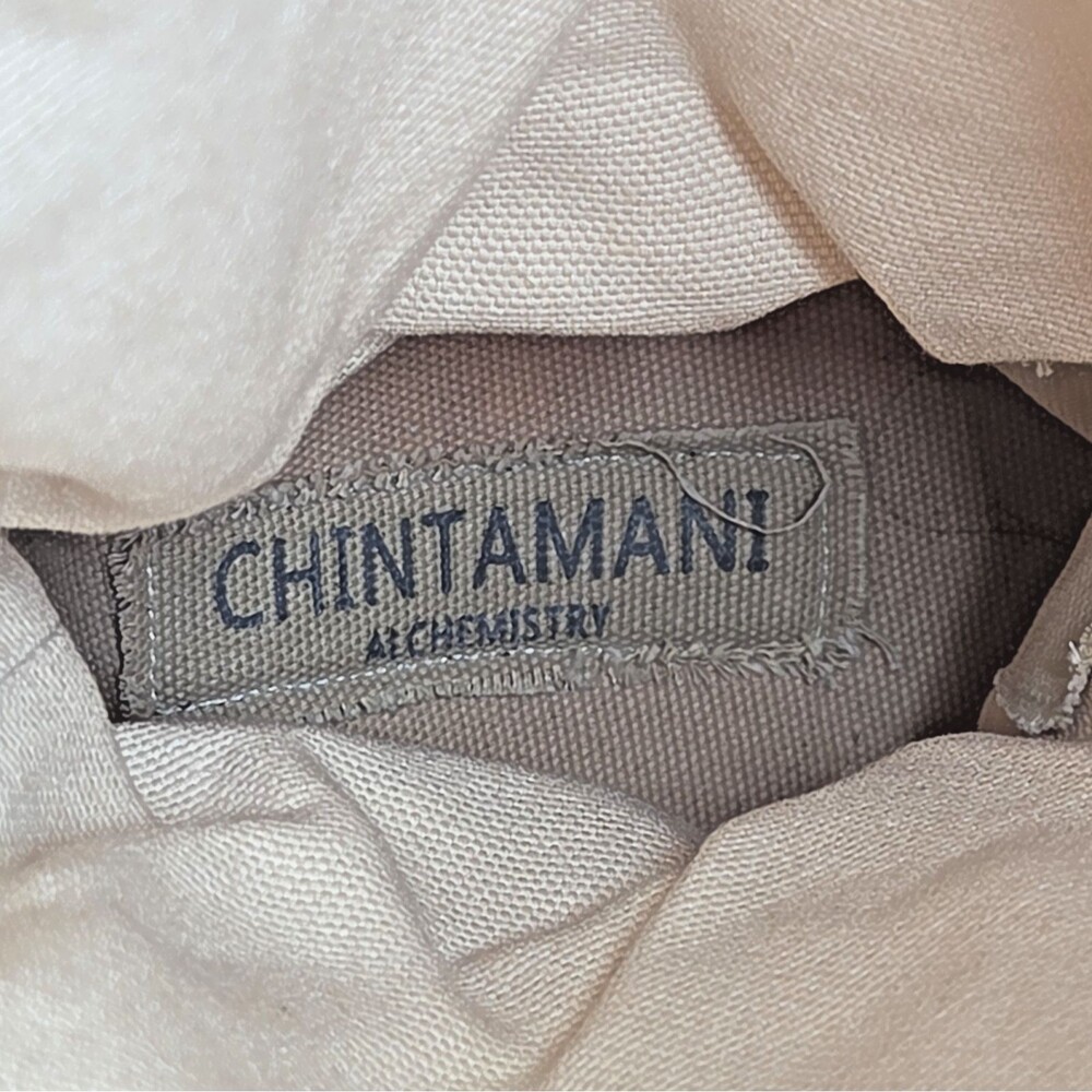 NEW Chintamani Alchemistry Flower of Life Beige Canvas Boot 37/6.5 COACHELLA VEG - Picture 9 of 16